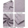 COOFANDY Men’s Button Down Long Sleeve Shirt Casual Untucked Dress Shirt Regular Fit Wedding Shirts(Quiet Gray)