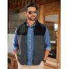COOFANDY Men’s Polar Fleece Vest Lightweight Sleeveless Zip Up Jacket Casual Outerwear Outdoor Golf Vests(Black/Charcoal)