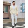 COOFANDY Men’s Casual Blazer One Button Sport Coat Lightweight Business Suit Jacket(Beige)