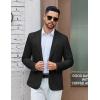 COOFANDY Men’s Casual Blazer One Button Sport Coat Lightweight Business Suit Jacket(Black)