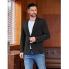 COOFANDY Men’s Casual Blazer One Button Sport Coat Lightweight Business Suit Jacket(Black)