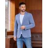 COOFANDY Men’s Casual Blazer One Button Sport Coat Lightweight Business Suit Jacket(Blue)