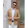 COOFANDY Men’s Casual Blazer One Button Sport Coat Lightweight Business Suit Jacket(Brown)