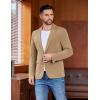 COOFANDY Men’s Casual Blazer One Button Sport Coat Lightweight Business Suit Jacket(Brown)