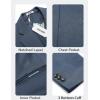 COOFANDY Men’s Casual Blazer One Button Sport Coat Lightweight Business Suit Jacket(Dark Blue)