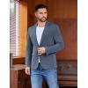 COOFANDY Men’s Casual Blazer One Button Sport Coat Lightweight Business Suit Jacket(Dark Blue)