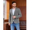 COOFANDY Men’s Casual Blazer One Button Sport Coat Lightweight Business Suit Jacket(Dark Grey)