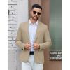 COOFANDY Men’s Casual Blazer One Button Sport Coat Lightweight Business Suit Jacket(Khaki)
