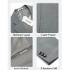 COOFANDY Men’s Casual Blazer One Button Sport Coat Lightweight Business Suit Jacket(Linen Grey)