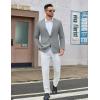 COOFANDY Men’s Casual Blazer One Button Sport Coat Lightweight Business Suit Jacket(Linen Grey)