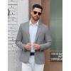 COOFANDY Men’s Casual Blazer One Button Sport Coat Lightweight Business Suit Jacket(Linen Grey)