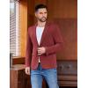 COOFANDY Men’s Casual Blazer One Button Sport Coat Lightweight Business Suit Jacket(Wine Red)
