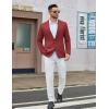COOFANDY Men’s Casual Blazer One Button Sport Coat Lightweight Business Suit Jacket(Wine Red)