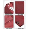 COOFANDY Men’s Casual Blazer One Button Sport Coat Lightweight Business Suit Jacket(Wine Red)