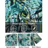 COOFANDY Mens Hawaiian Shirts Short Sleeve Tropical Button Down Shirt Floral Shirt Summer Beach Shirt(Bamboo Green&yellow)