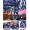 COOFANDY Mens Hawaiian Shirts Short Sleeve Tropical Button Down Shirt Floral Shirt Summer Beach Shirt(Flowers Blue Hibiscus)
