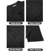 COOFANDY Men’s Knit Button Down Shirt Short Sleeve Vintage Polo Shirts Summer Casual Beach Tops(Black)