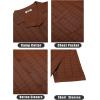 COOFANDY Men’s Knit Button Down Shirt Short Sleeve Vintage Polo Shirts Summer Casual Beach Tops(Caramel)
