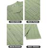 COOFANDY Men’s Knit Button Down Shirt Short Sleeve Vintage Polo Shirts Summer Casual Beach Tops(Light Green)