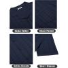 COOFANDY Men’s Knit Button Down Shirt Short Sleeve Vintage Polo Shirts Summer Casual Beach Tops(Navy Blue)