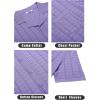 COOFANDY Men’s Knit Button Down Shirt Short Sleeve Vintage Polo Shirts Summer Casual Beach Tops(Purple)