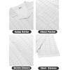 COOFANDY Men’s Knit Button Down Shirt Short Sleeve Vintage Polo Shirts Summer Casual Beach Tops(White)