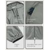 COOFANDY Mens Packable Rain Jacket Lightweight Waterproof Raincoat with Hood Outdoor Rain Gear Travel Hiking Cycling(Grey)