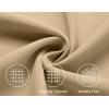 COOFANDY Mens Short Sleeve Button Down Shirts Waffle Shirt Casual Beach Summer Shirts Wrinkle Free Vacation Shirts(Khaki)