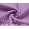 COOFANDY Mens Short Sleeve Button Down Shirts Waffle Shirt Casual Beach Summer Shirts Wrinkle Free Vacation Shirts(Light Purple)