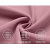 COOFANDY Mens Short Sleeve Button Down Shirts Waffle Shirt Casual Beach Summer Shirts Wrinkle Free Vacation Shirts(Pink)