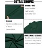 COOFANDY Mens Short Sleeve Dress Shirts Button Down Untucked Wrinkle Free Shirts Casual Summer Shirt with Pocket(Evergreen)