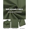COOFANDY Mens Short Sleeve Dress Shirts Wrinkle Free Business Casual Button Down Shirt with Pocket(Army Green)