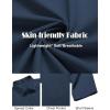 COOFANDY Mens Short Sleeve Dress Shirts Wrinkle Free Business Casual Button Down Shirt with Pocket(Navy Blue)