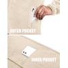 COOFANDY Men’s Soft Polar Fleece Jacket Lightweight Full Zip Jackets Casual Outdoor Warm Jackets Coats with Pockets(Beigelight Grey)