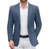 COOFANDY Men’s Casual Blazer One Button Sport Coat Lightweight Business Suit Jacket(Dark Blue)