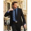 COOFANDY Mens Long Sleeve Button Down Shirts Casual Untucked Shirts for Men Dress Shirts Wedding Shirts(Navy Blue)