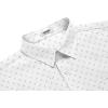 COOFANDY Mens Long Sleeve Button Down Shirts Casual Untucked Shirts for Men Dress Shirts Wedding Shirts(White -Semicircle)