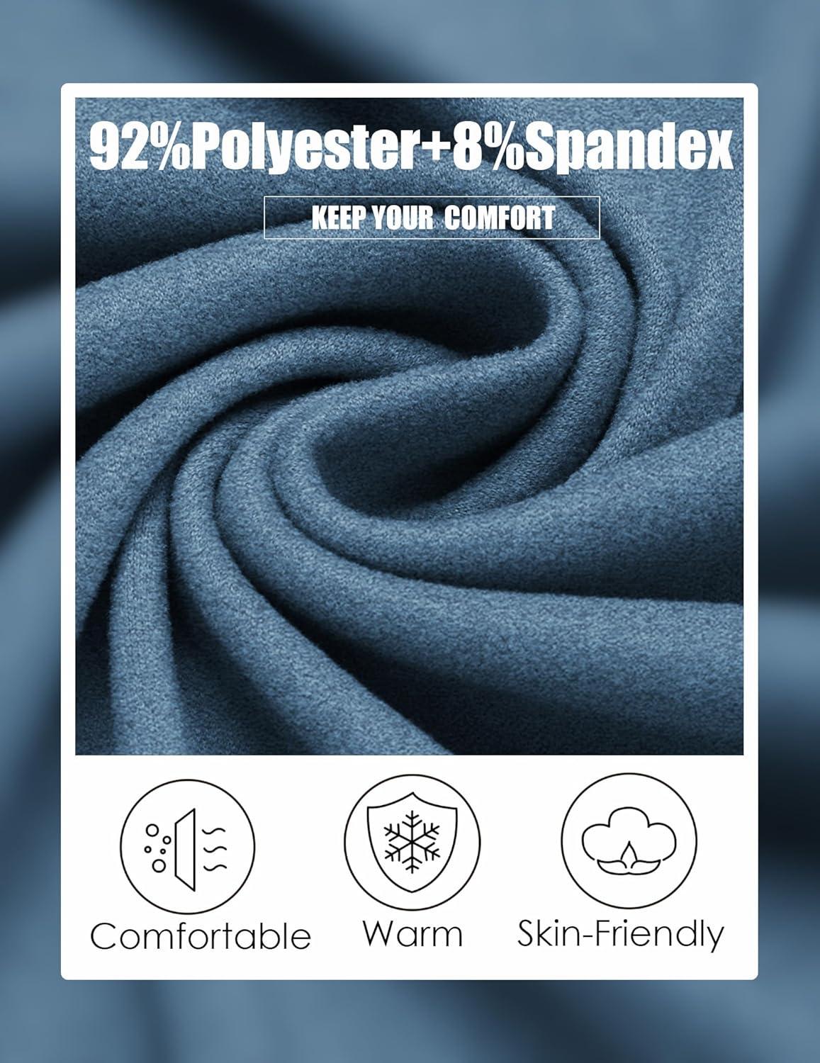 imageCOOFANDY Mens Flannel Shirts Long Sleeve Thermal Button Down Shirt Shacket Lightweight JacketBlue