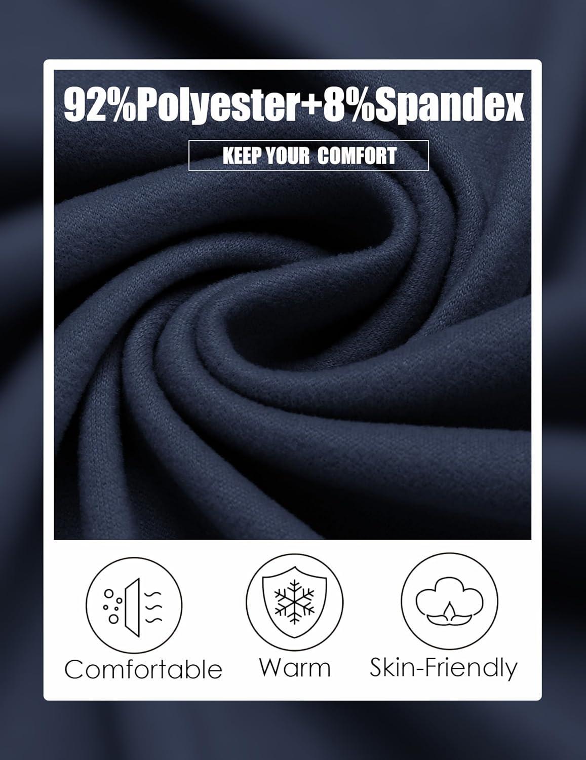 imageCOOFANDY Mens Flannel Shirts Long Sleeve Thermal Button Down Shirt Shacket Lightweight JacketDark Blue