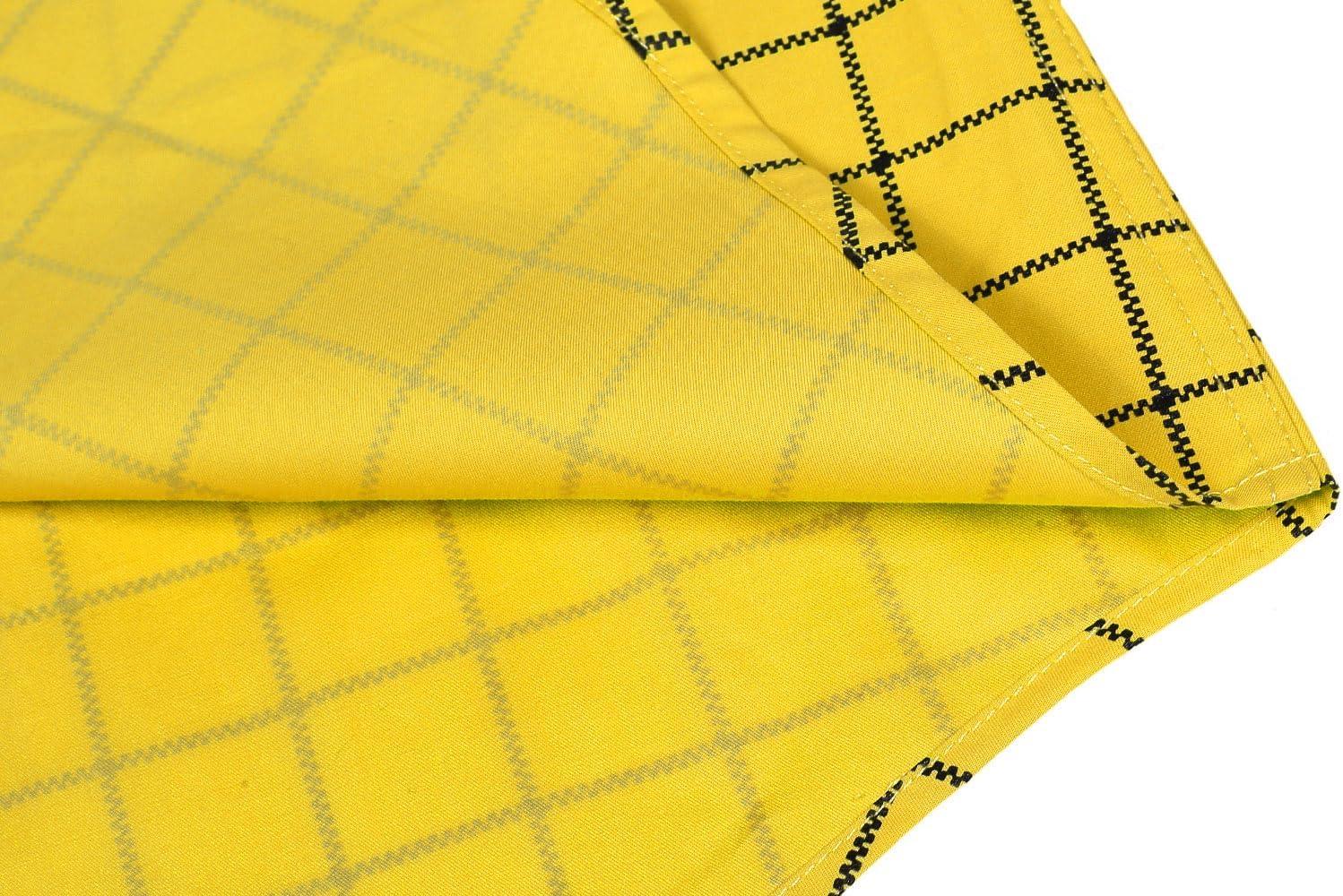 imageCOOFANDY Mens Plaid Dress Shirt Long Sleeve Business Casual Regular Fit Button Down ShirtsGold Yellow