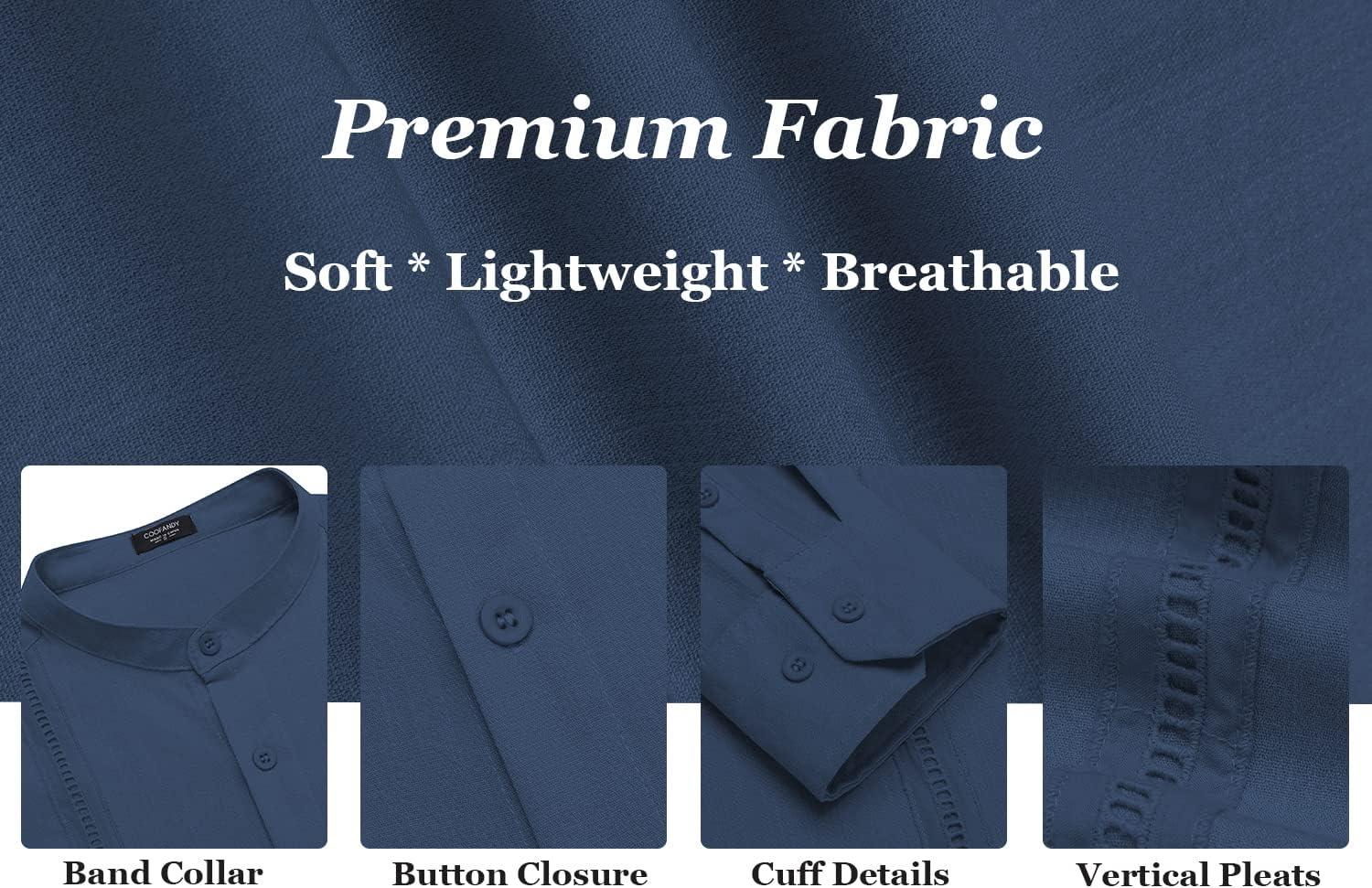 imageCoofandy Mens Men Casual ShirtsDenim Blue