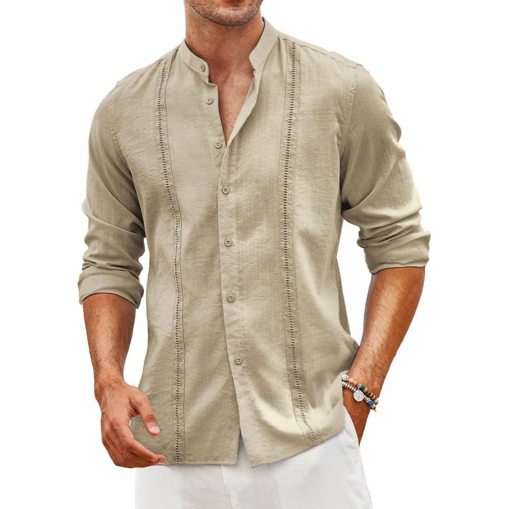 imageCoofandy Mens Men Casual ShirtsKhaki