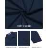 COOFANDY Mens Short Sleeve Dress Shirts Wrinkle Free Casual Button Down Shirts Summer Untucked Dress Shirt(Navy Blue)
