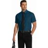 COOFANDY Men’s Short Sleeve Dress Shirts Wrinkle Free Regular Fit Dress Shirt Textured Casual Button Down Shirts(Lake Blue)