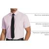 COOFANDY Men’s Short Sleeve Dress Shirts Wrinkle Free Regular Fit Dress Shirt Textured Casual Button Down Shirts(Lavender)