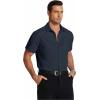 COOFANDY Men’s Short Sleeve Dress Shirts Wrinkle Free Regular Fit Dress Shirt Textured Casual Button Down Shirts(Navy Blue)