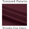 COOFANDY Men’s Short Sleeve Dress Shirts Wrinkle Free Regular Fit Dress Shirt Textured Casual Button Down Shirts(Wine Red)