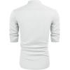 Coofandy Mens Men Casual Shirts(A-white)