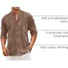 Coofandy Mens Men Casual Shirts(Brown)