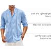 Coofandy Mens Men Casual Shirts(Light Blue)
